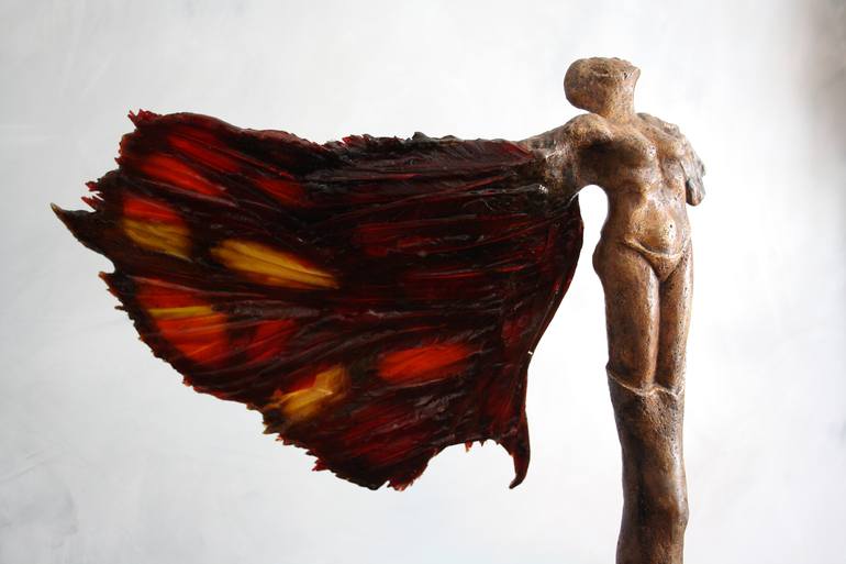 Original Figurative Fantasy Sculpture by Sabine Iyi