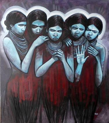 Original Figurative World Culture Paintings by Maud Besson