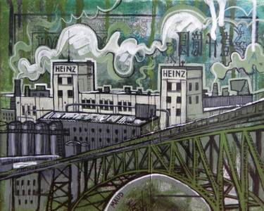 Original Architecture Paintings by Maud Besson