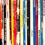 Vinyl Spines - Original Silkscreen Painting by Daniel Dens by Daniel Dens