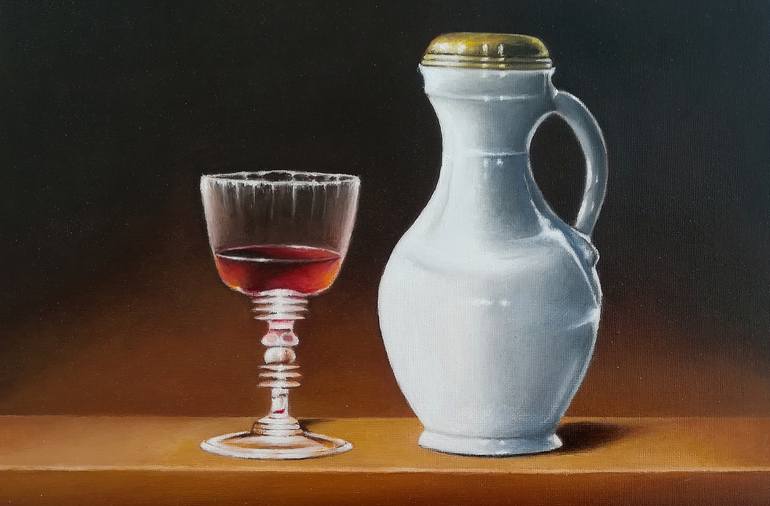 Original Realism Still Life Painting by Branislav Puletic