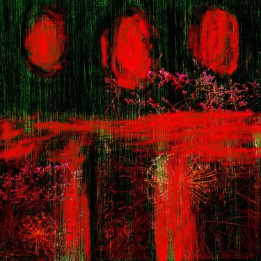 Original Folk Abstract Digital by Albert Trotman