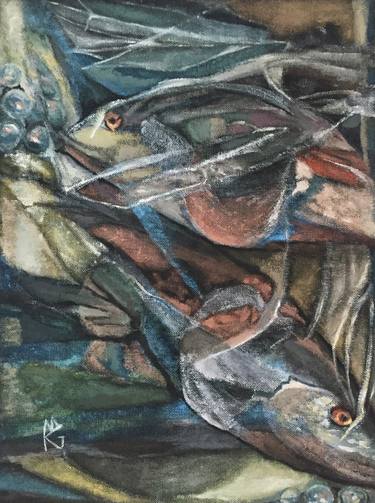 Print of Fish Paintings by Monika Malgorzata Gabrys