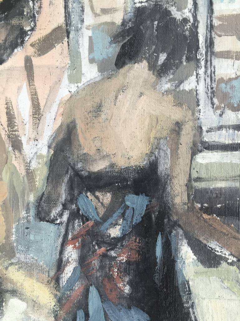 Original Figurative People Painting by Monika Malgorzata Gabrys