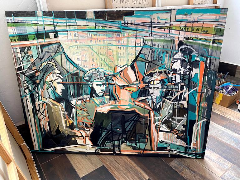 Original Documentary Time Painting by Monika Malgorzata Gabrys