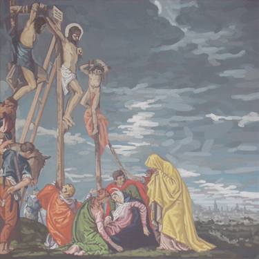 Print of Fine Art Religious Paintings by noel perrier