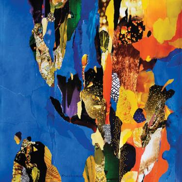 Original Abstract Collage by Krishna Pulkundwar