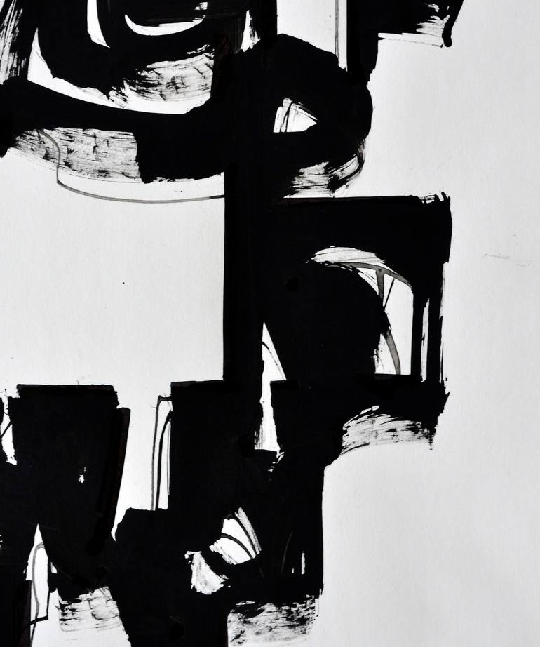 Original Abstract Drawing by Krishna Pulkundwar