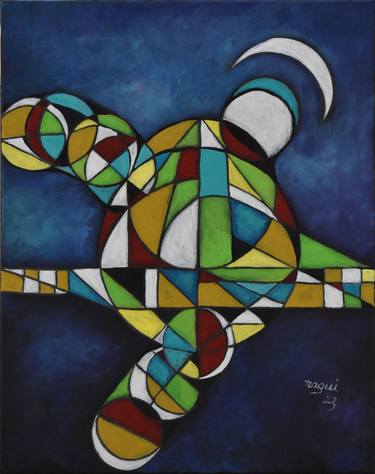Saatchi Art Artist Nagui A; Paintings, “Geometry 2” #art
