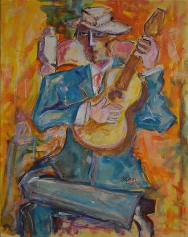 Original Impressionism Music Paintings by Nagui A