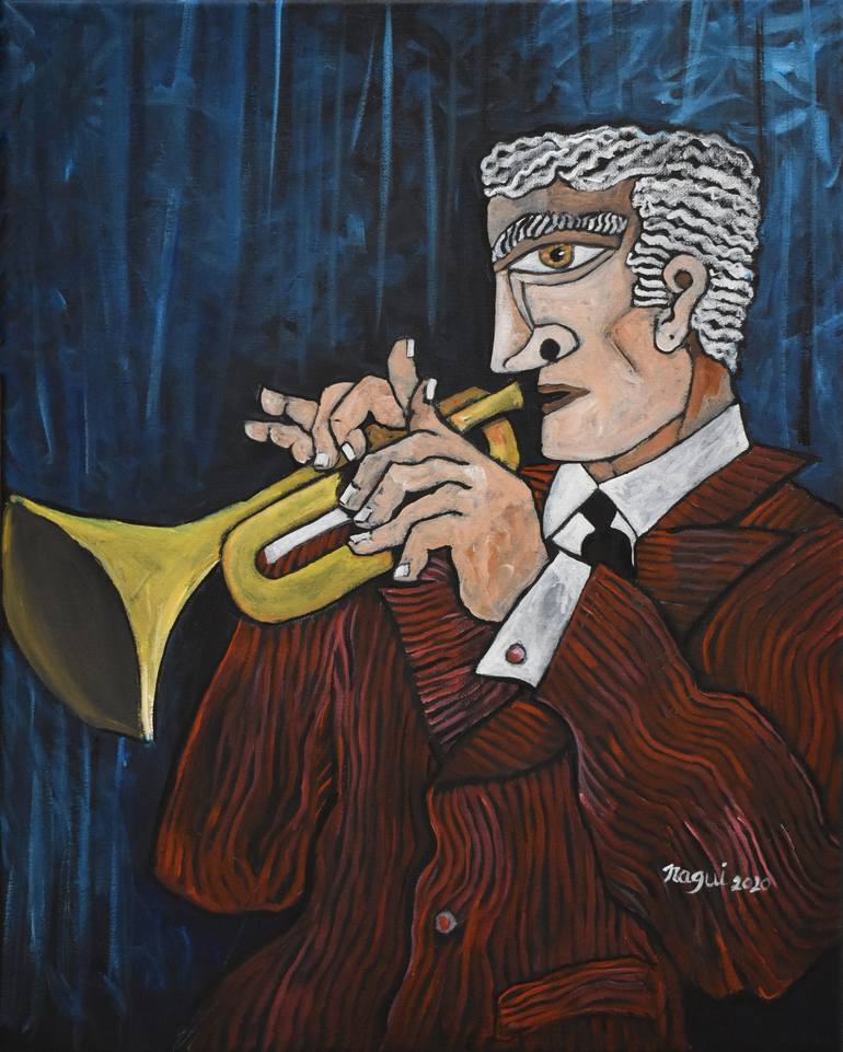 trumpet painting