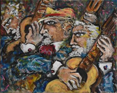 Original Impressionism Music Paintings by Nagui A