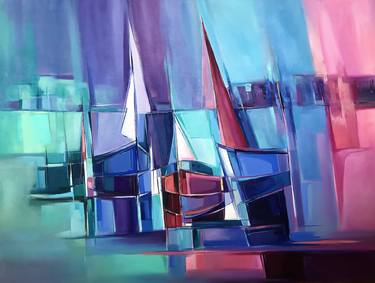 Original Abstract Paintings by Farahnaz samari