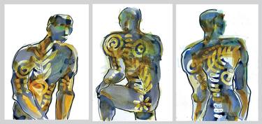 Original Contemporary Body Painting by Susan Knight