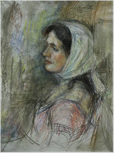 A woman in a white headscarf thumb