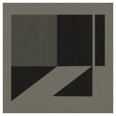 Original Cubism Geometric Mixed Media by Carlos Perez Del Moro