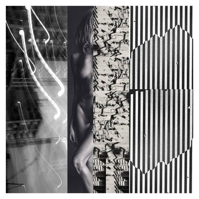 Print of Abstract Cities Collage by Carlos Perez Del Moro
