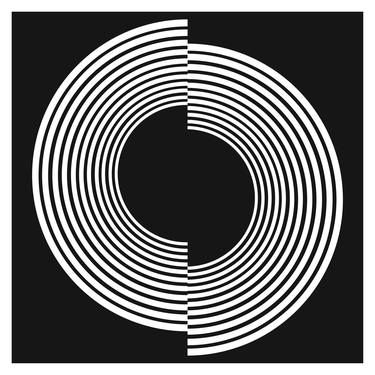 Original Geometric Patterns Mixed Media by Carlos Perez Del Moro