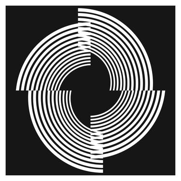 Original Geometric Patterns Mixed Media by Carlos Perez Del Moro