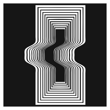 Original Geometric Patterns Mixed Media by Carlos Perez Del Moro