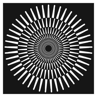 Original Geometric Patterns Mixed Media by Carlos Perez Del Moro