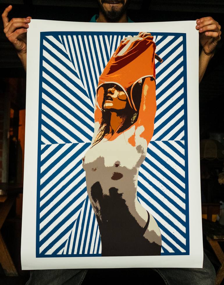 Original Women Printmaking by Carlos Perez Del Moro