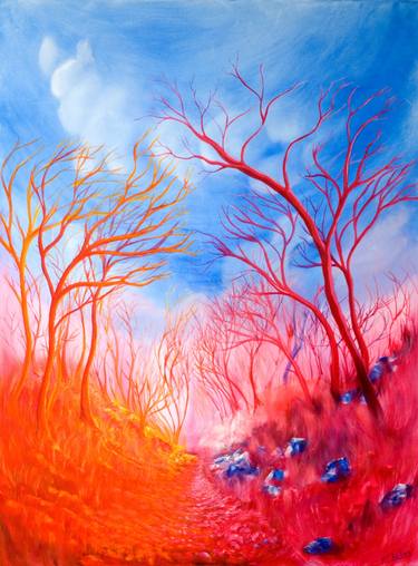 Original Expressionism Nature Paintings by Mandy-jayne Ahlfors