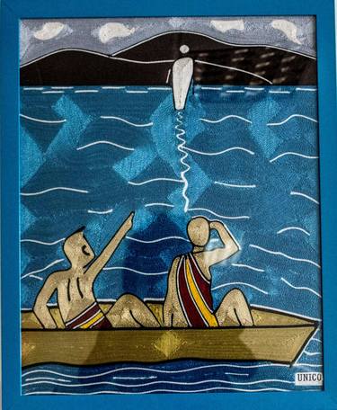 Print of Boat Collage by Meni Ol