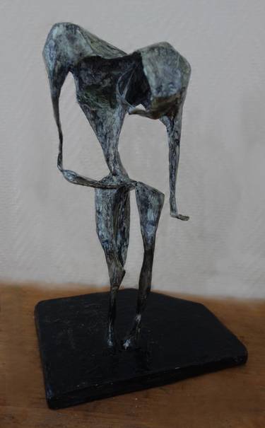 Original Abstract Expressionism People Sculpture by de villechabrolle marion