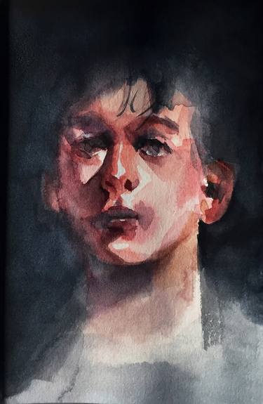Original Portrait Painting by Michal Lisowski
