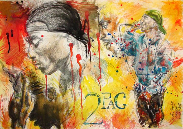 2pac-painting-by-leah-artist-saatchi-art