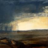 Landscape - Sussex Sunset Sienna IV by David Scott Moore