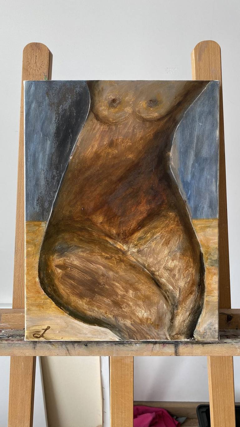 Original Nude Painting by Larisa Kumasoviene