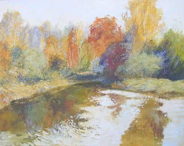 Bathing in autumn, sold thumb