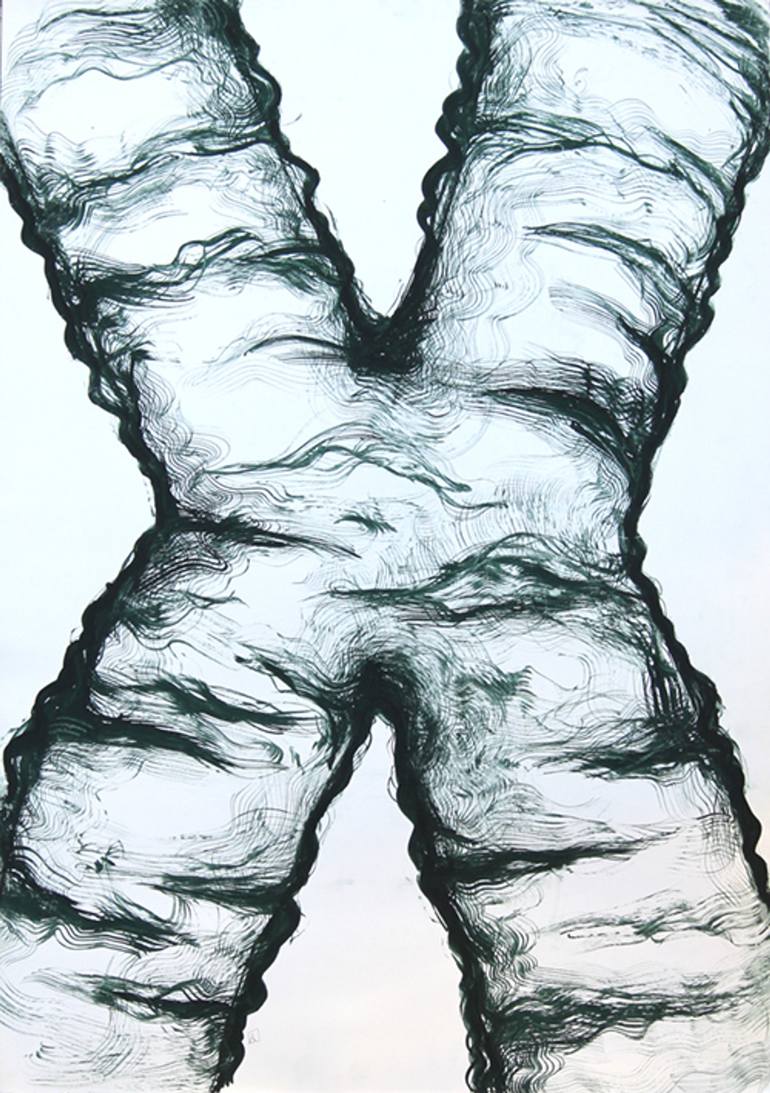 Chromosome X Drawing by Zuzana Mantel | Saatchi Art