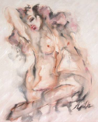 Original Figurative Nude Paintings by April Anselona