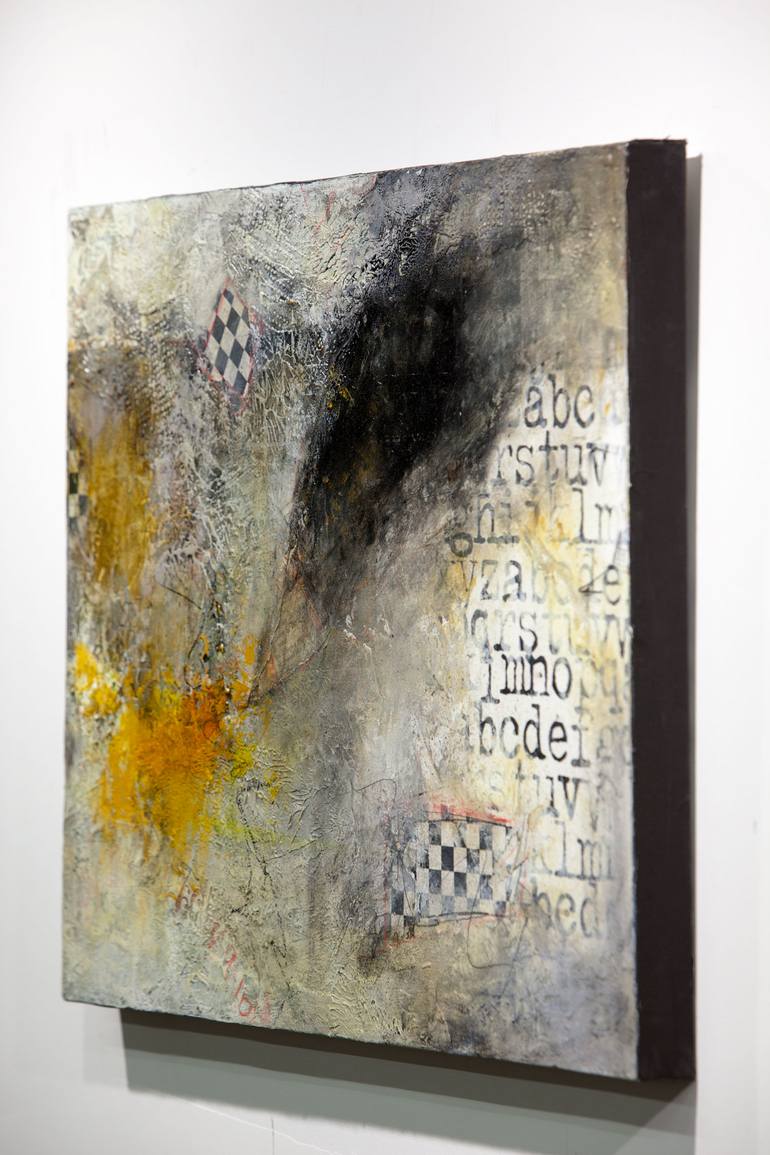 Original Abstract Expressionism Abstract Collage by Barb Pearson