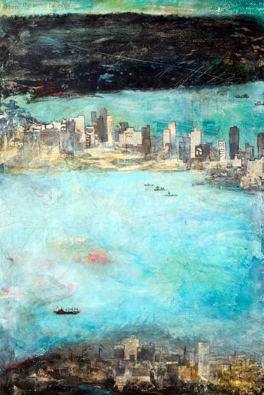 Print of Conceptual Cities Collage by Barb Pearson