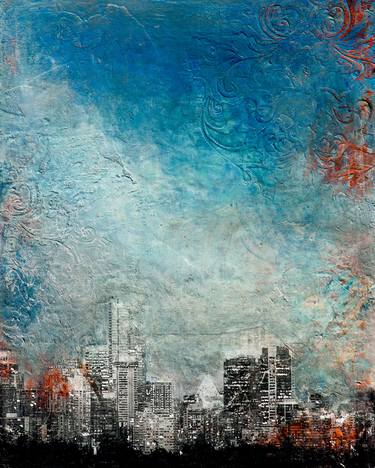 Print of Conceptual Cities Paintings by Barb Pearson
