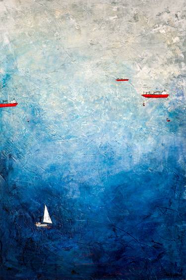 Print of Conceptual Boat Paintings by Barb Pearson