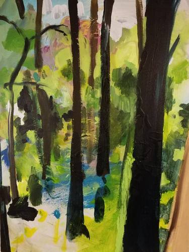 Original Abstract Expressionism Landscape Paintings by Melisa Keyes