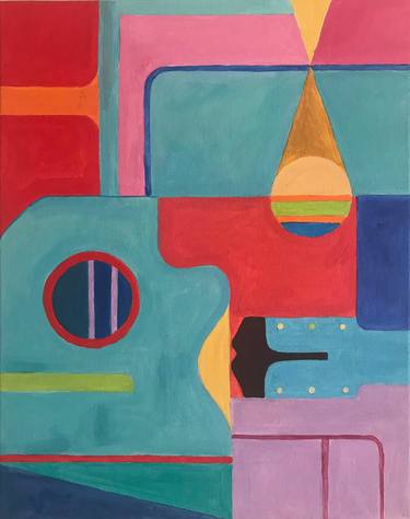 Print of Cubism Abstract Paintings by Tricia Bethel