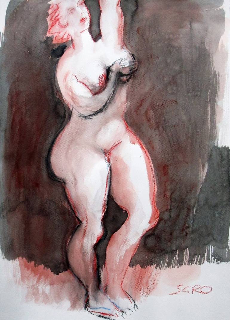 Print of Figurative Women Drawings by Jean-Claude Sgro