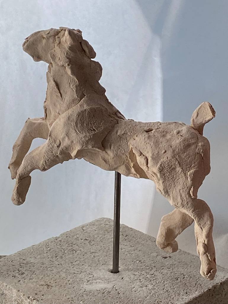 Original Figurative Horse Sculpture by Jean-Claude Sgro