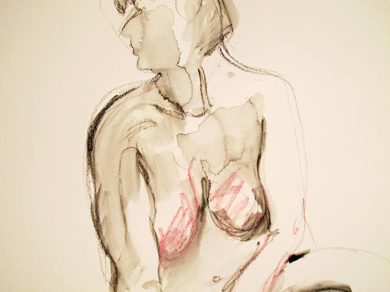 Original Women Drawing by jean-claude sgro