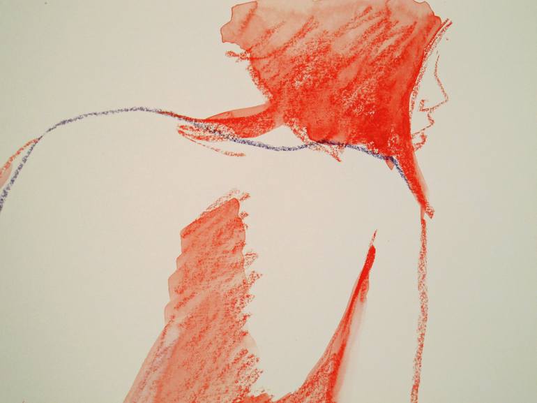 Original Figurative Women Drawing by jean-claude sgro