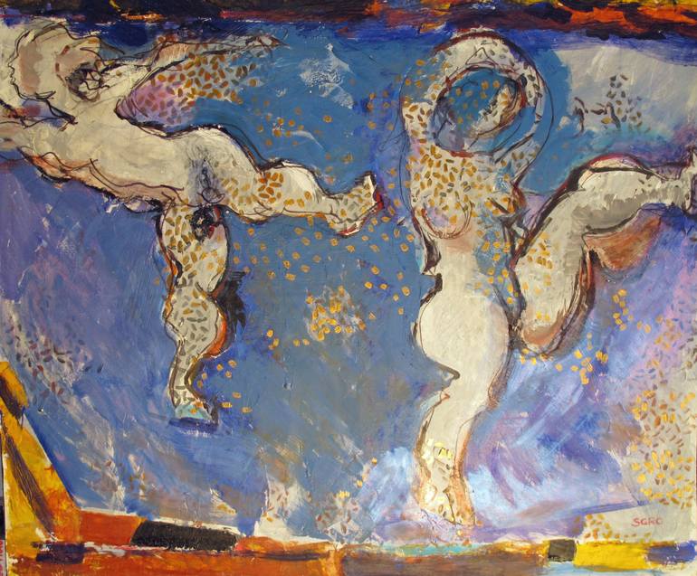 Original Figurative Women Painting by Jean-Claude Sgro