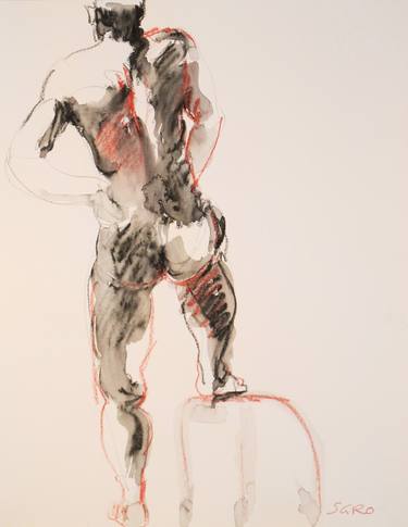 Original Figurative Men Drawings by jean-claude sgro