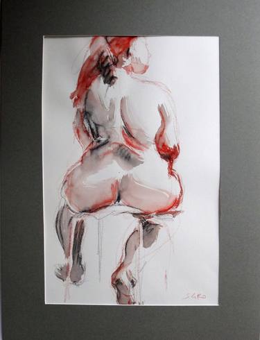 Print of Figurative Women Drawings by jean-claude sgro