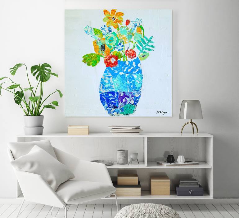 Original Contemporary Garden Painting by Kellie Day